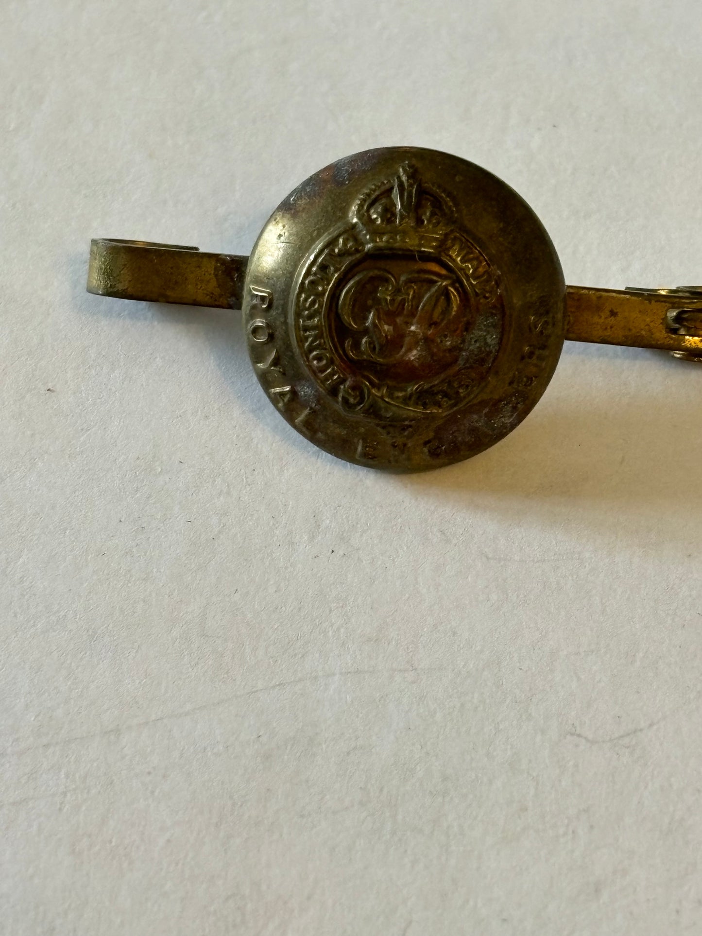 Royal Engineers - Button converted into Sweetheart Brooch