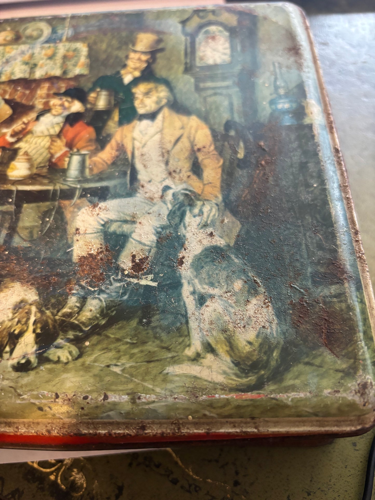 Flirtation - Caledonia Oat Cake Baking Co - Victorian Scene Biscuit Tin