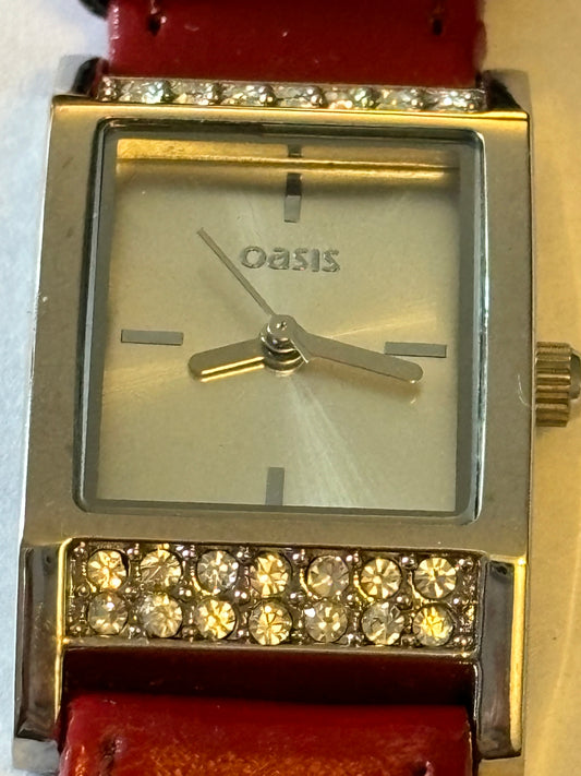 Oasis - Silver Jewelled Ladies Watch - Untested