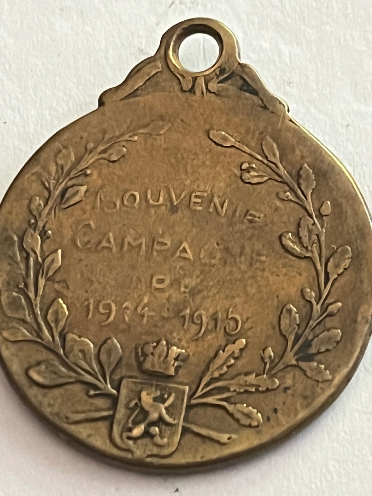 Small WW1 1914-1915 Campaign Medal - Belgium