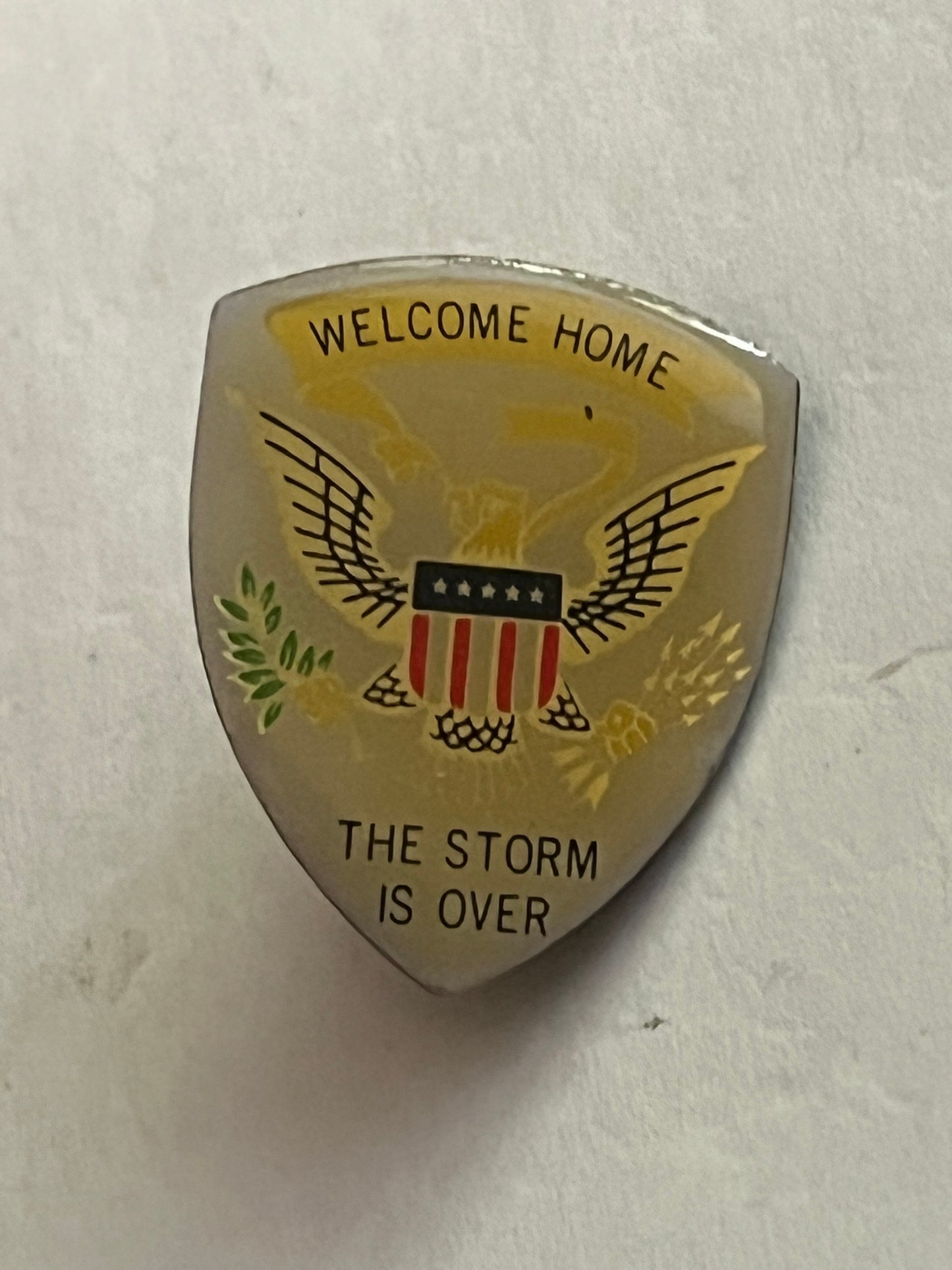 Welcome Home Desert Storm Badge - USA Military