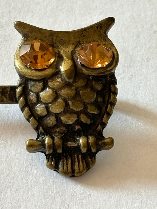 Bronze Coloured Owl Hair Slide