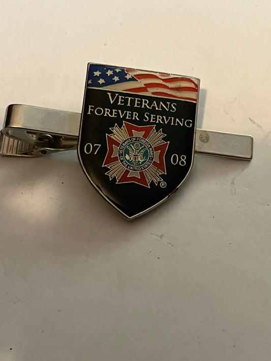 USA Veterans Tie Clip