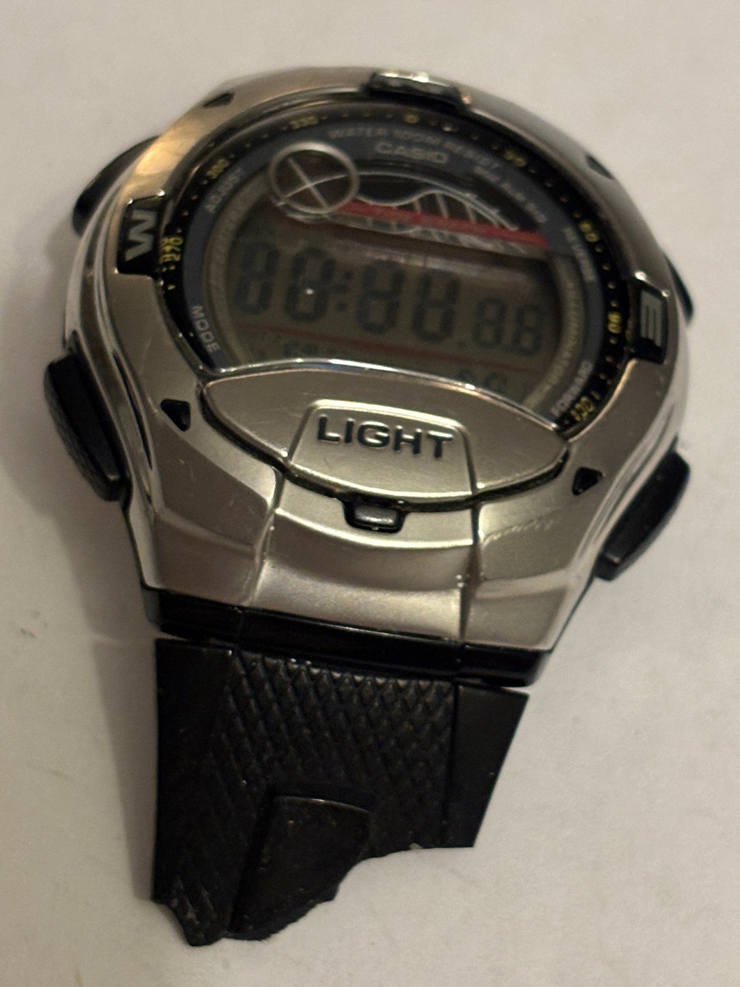 Casio digital watch W-753 - No strap - Working but untested