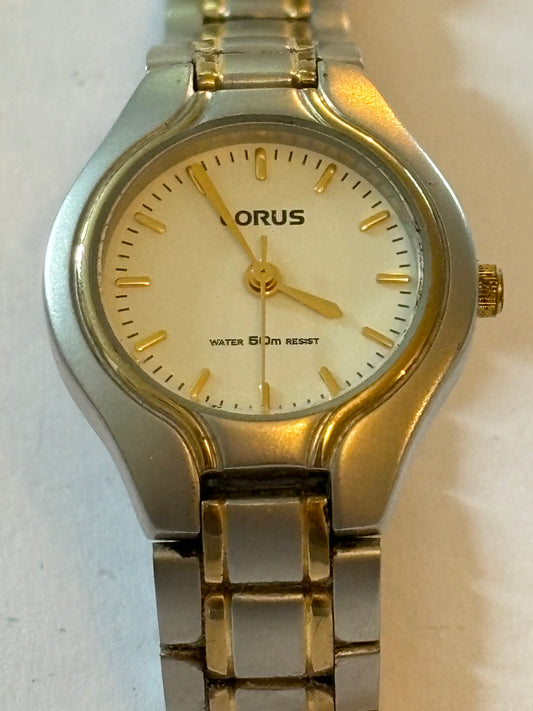 Lorus gold and silver ladies watch - V501-X210 - Untested