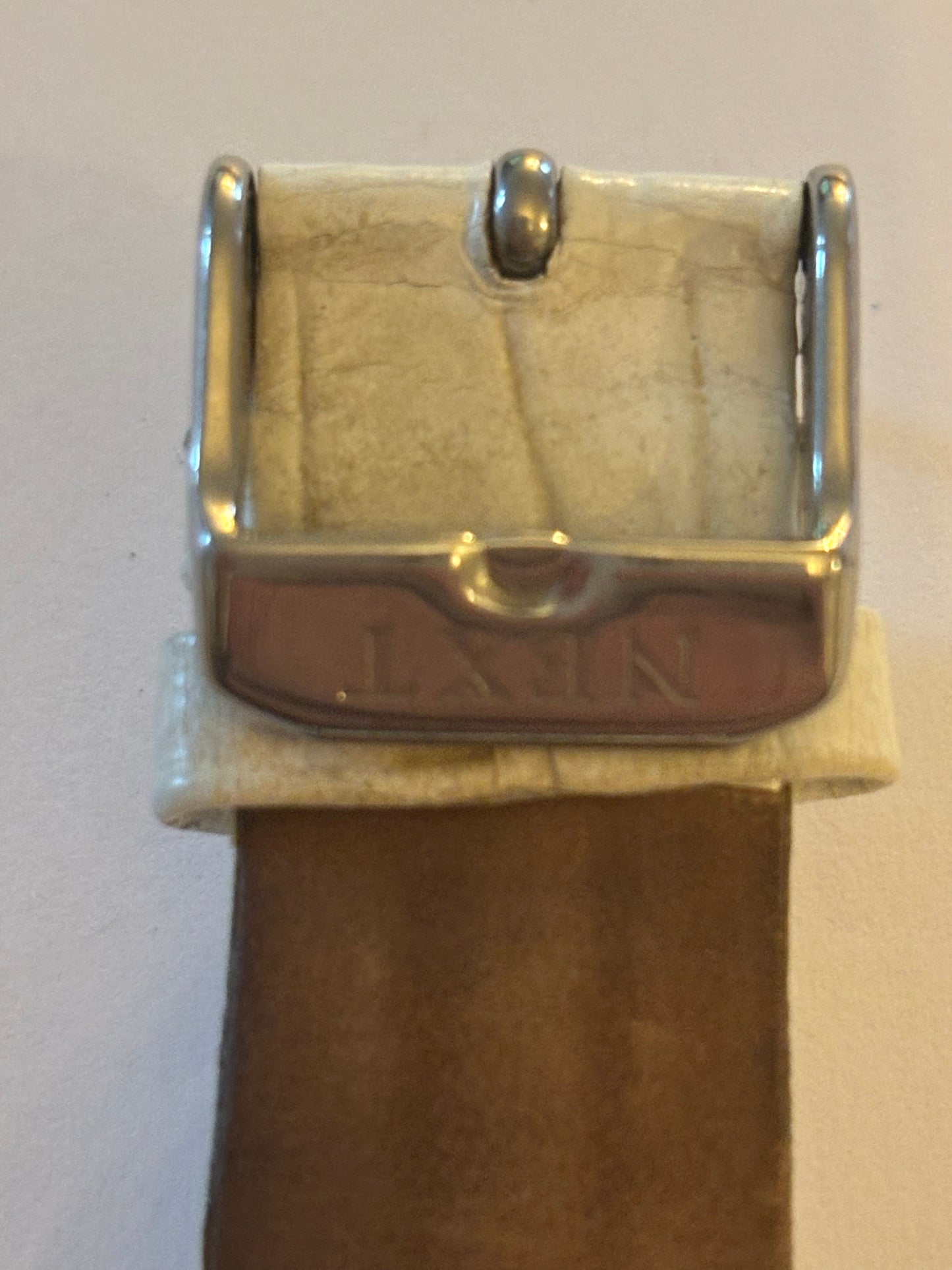 NEXT Square Silver White Strap Wristwatch - Untested