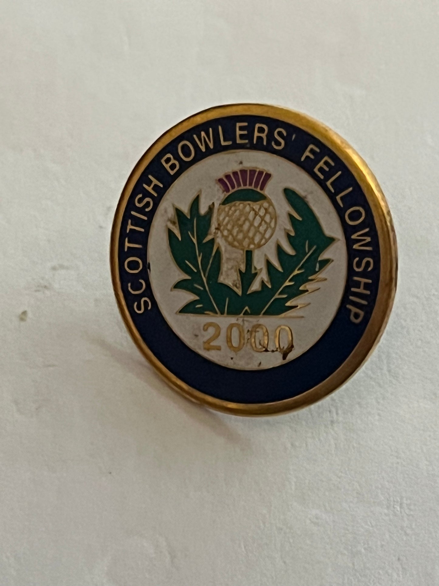 Scottish Bowlers Fellowship 2000 Metal Badge