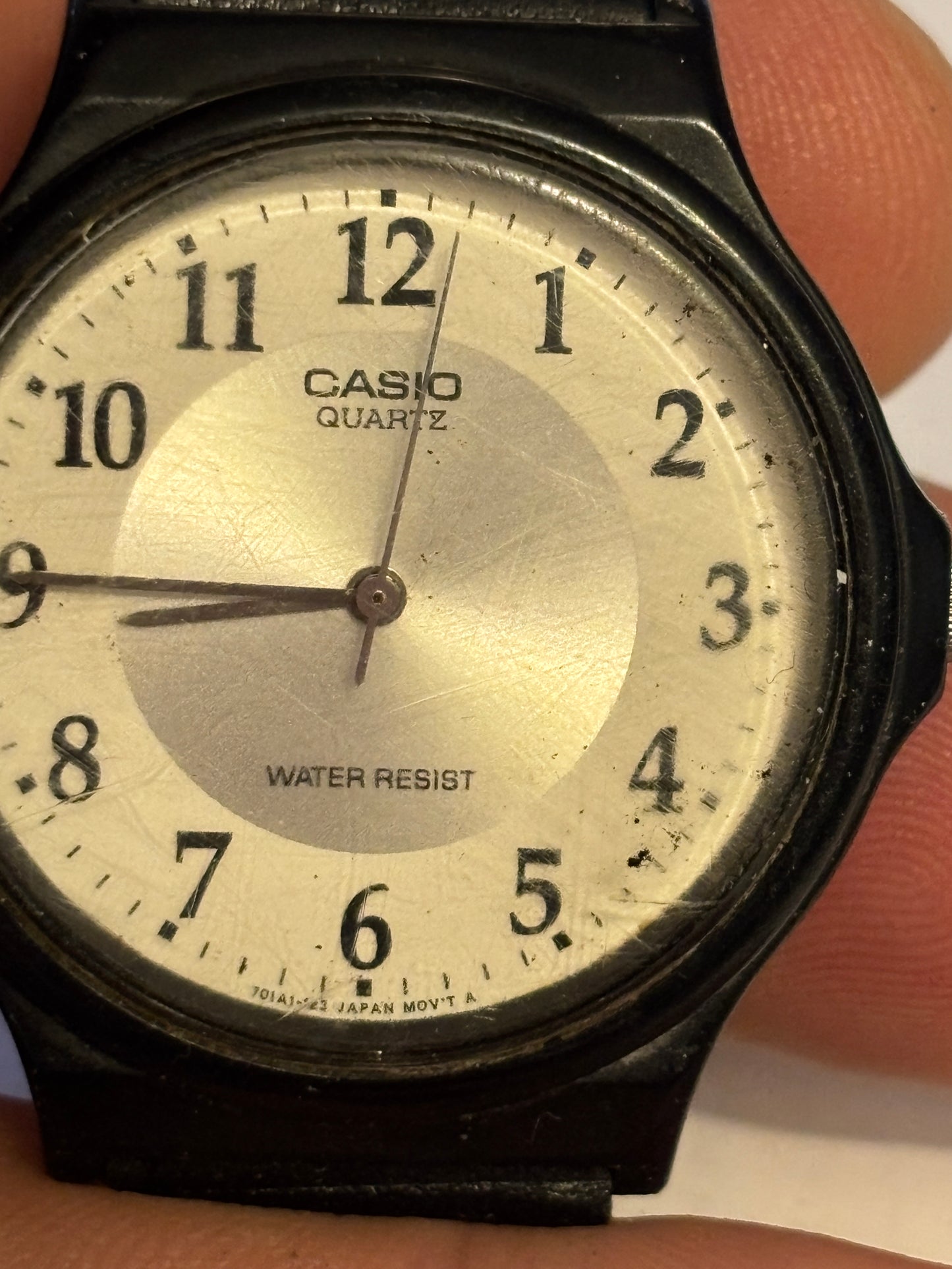 Casio - Black and silver MQ-24 wristwatch - Untested