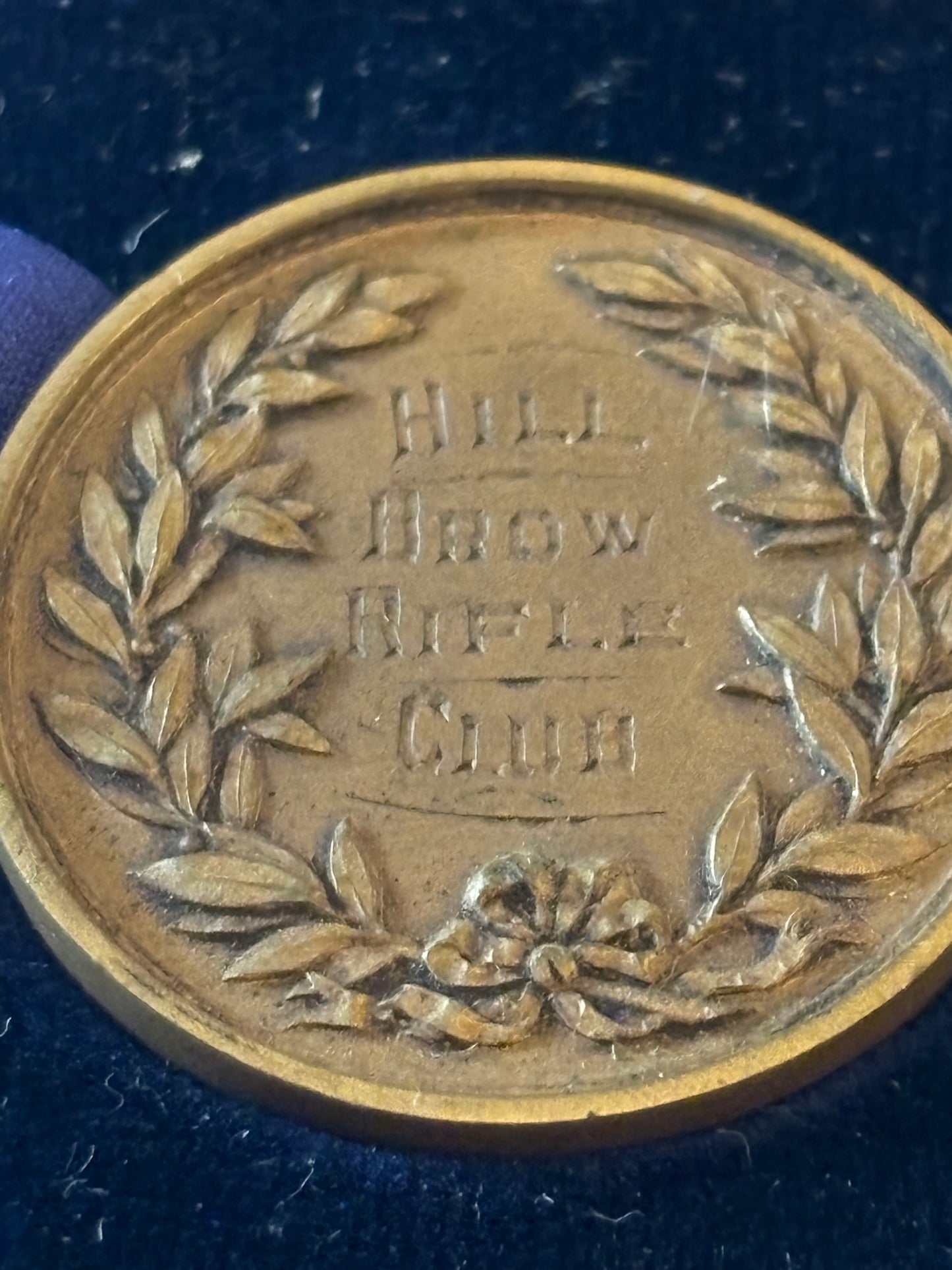 Hill Brow Rifle Club medallion - Boxed