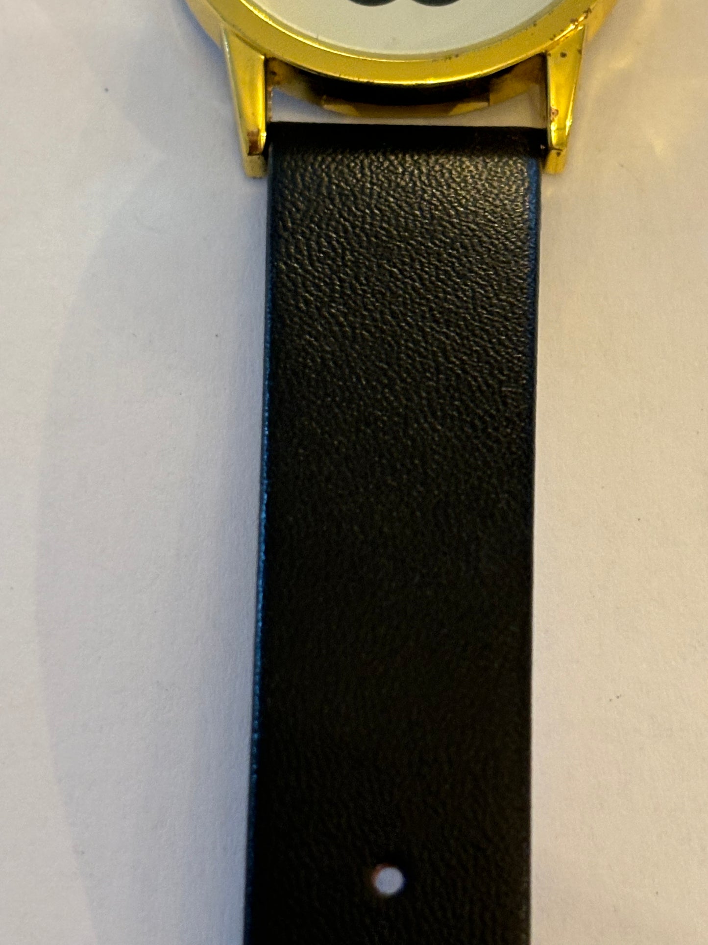 Large black and gold Cat watch - Untested