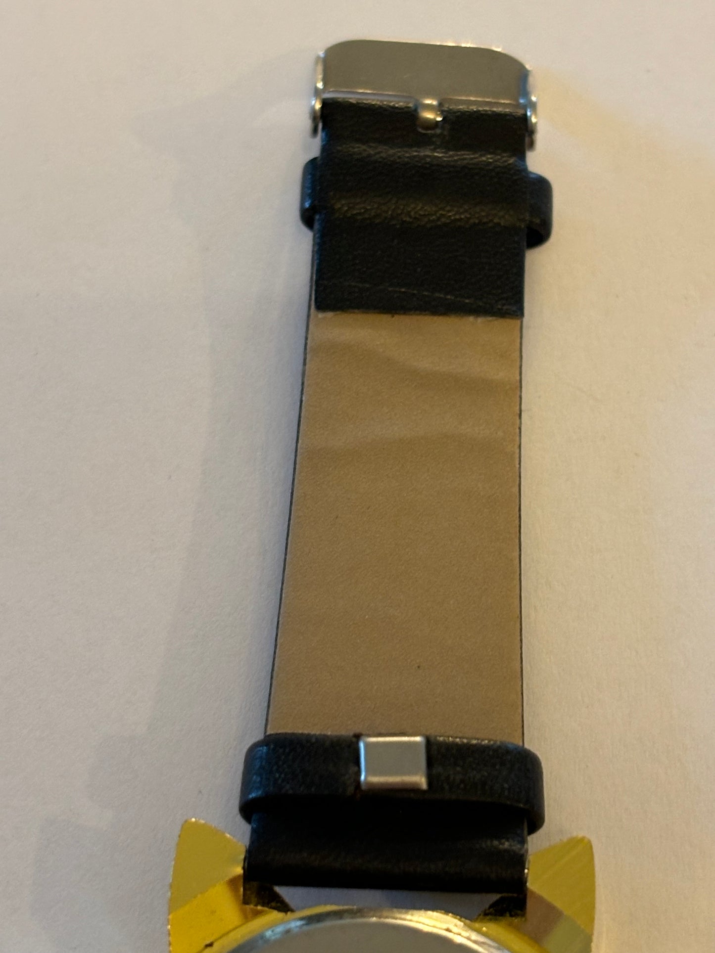 Large black and gold Cat watch - Untested