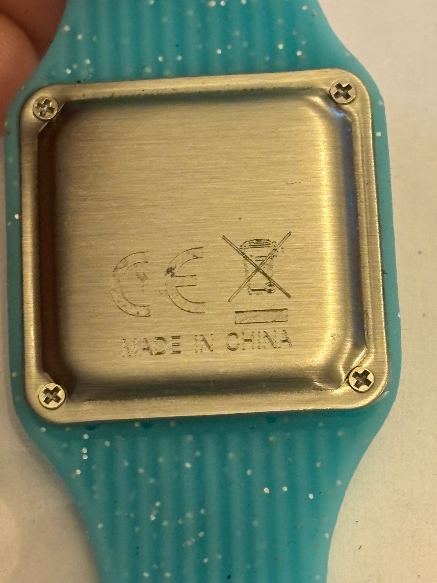 Smiggle Turquoise Rubber Watch - Untested