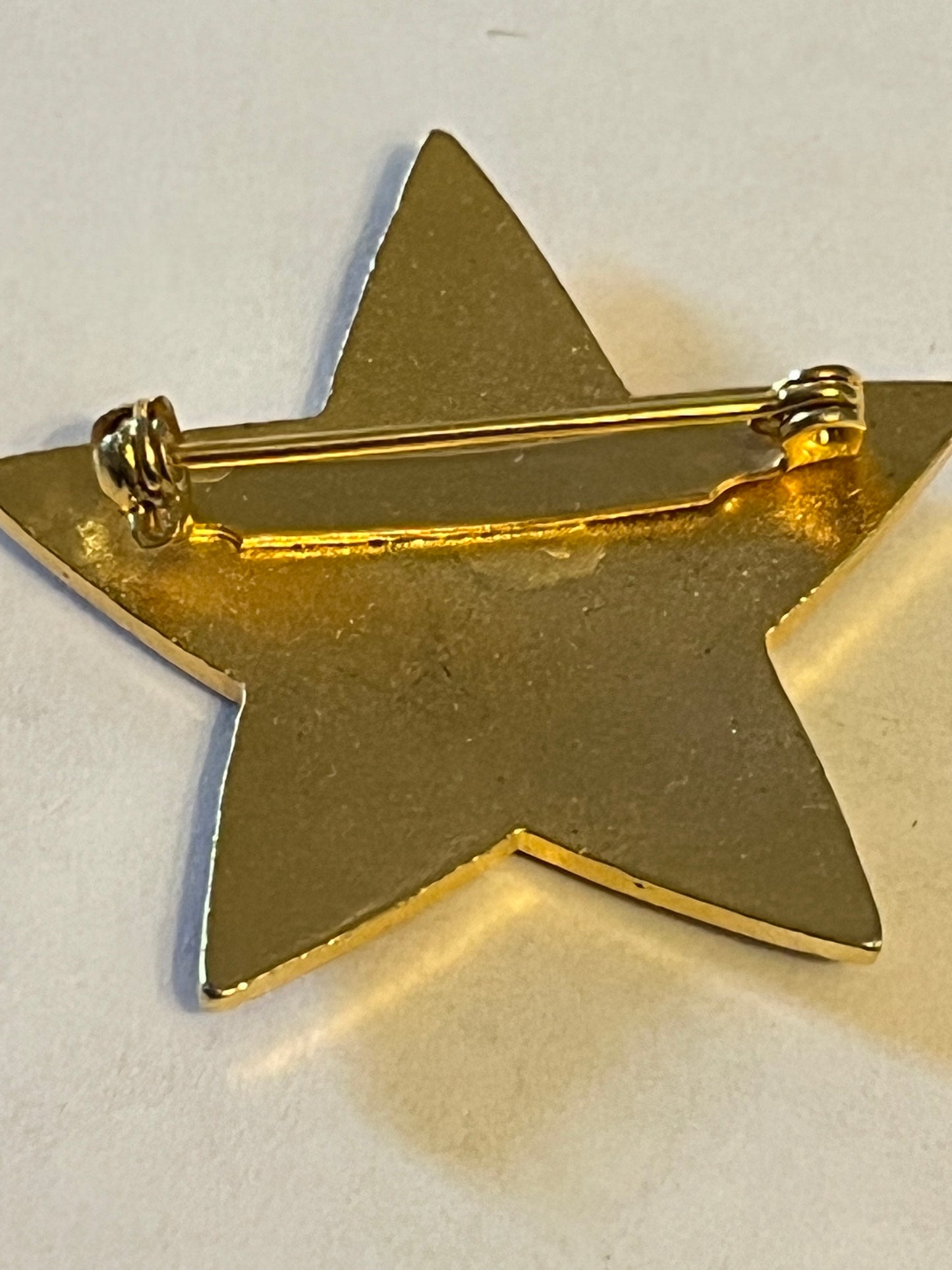 Gold Metal Soviet Star Badge