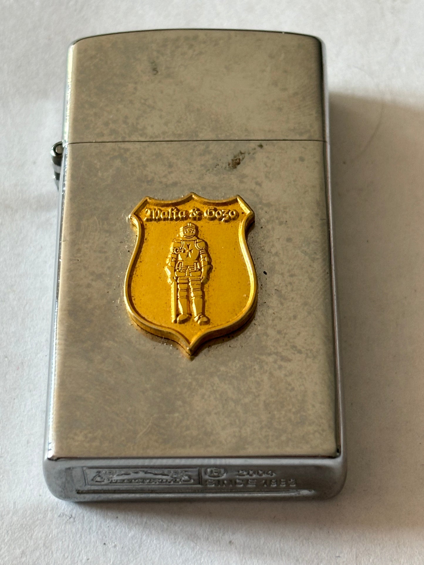 Maltese Silver Flip Lid Lighter