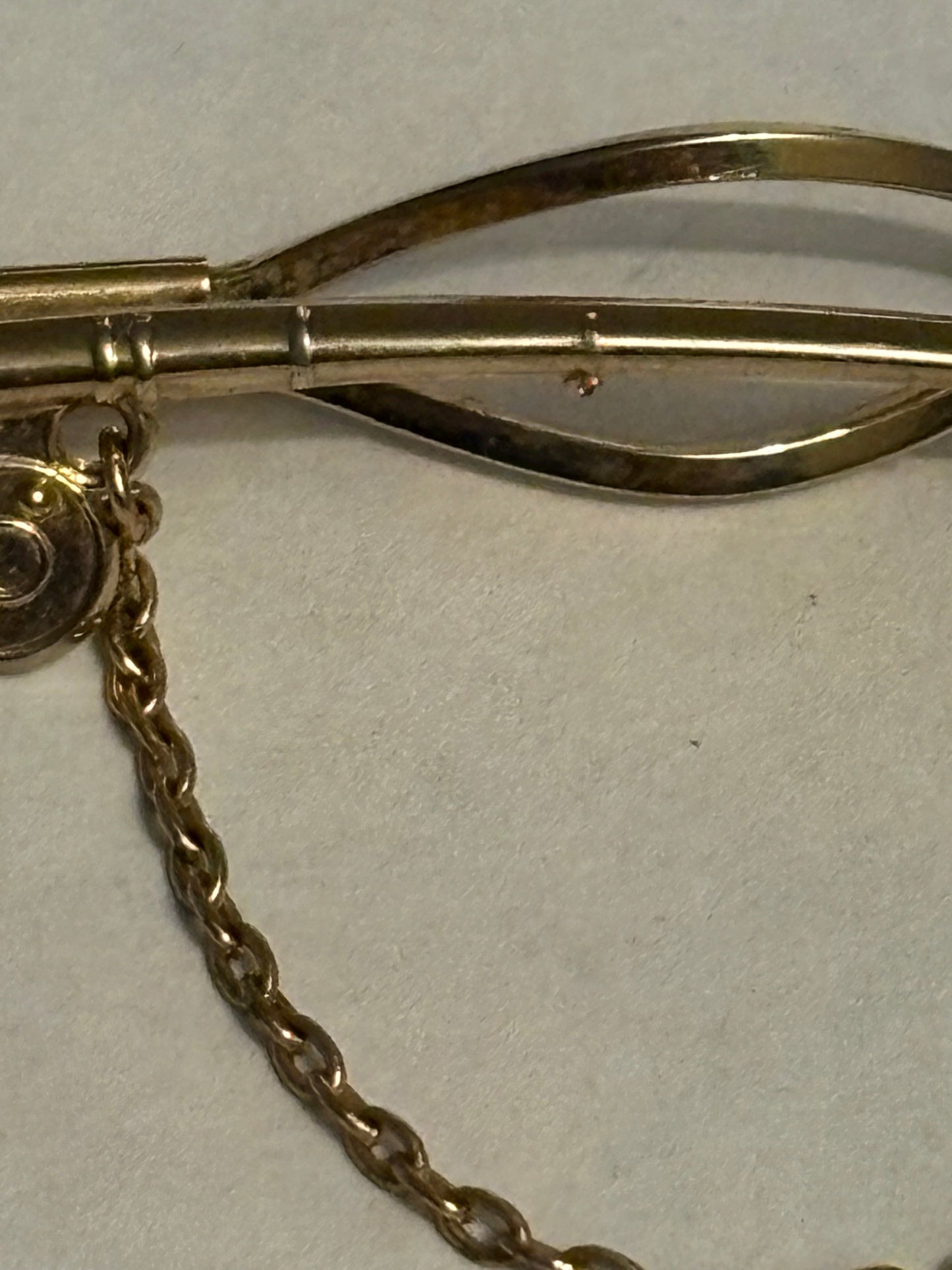 Gold Metal Fishing Rod Tie Clip