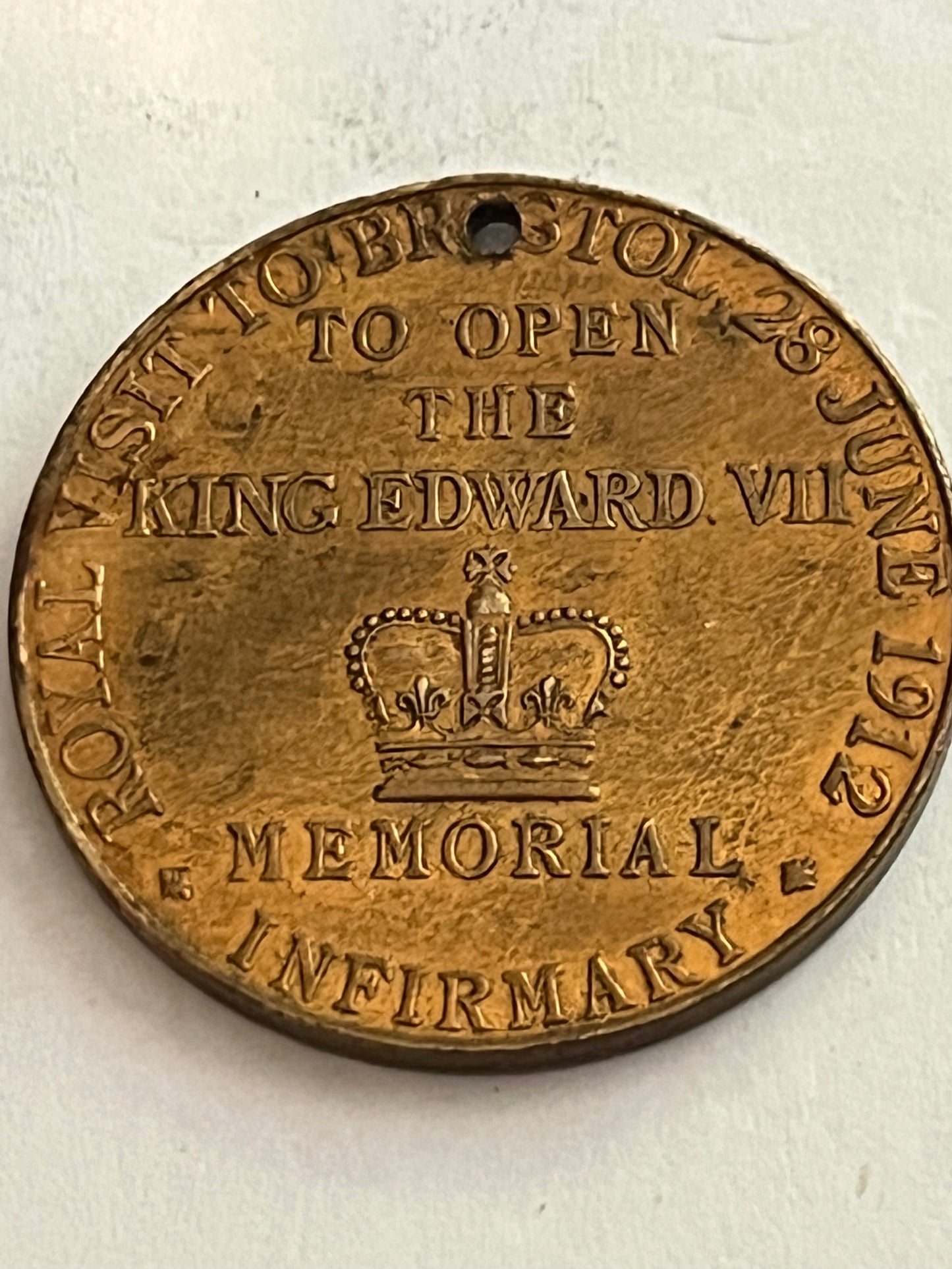 Bristol Royal Infirmary - Opening Medallion - King Edward VII 1912