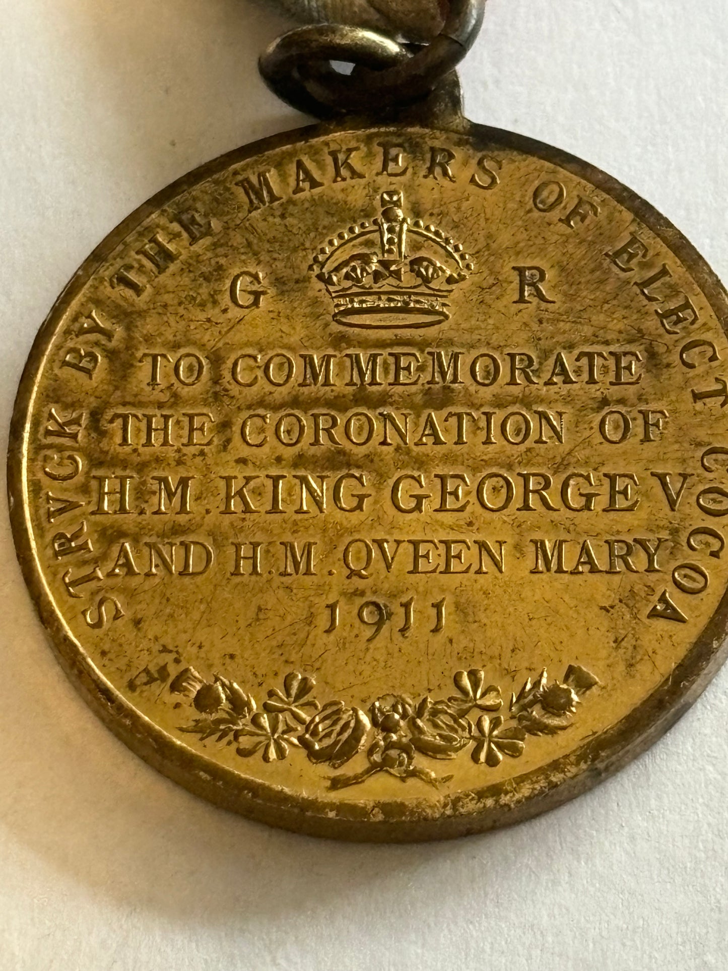 George V Coronation medal - Elect Cocoa Ltd