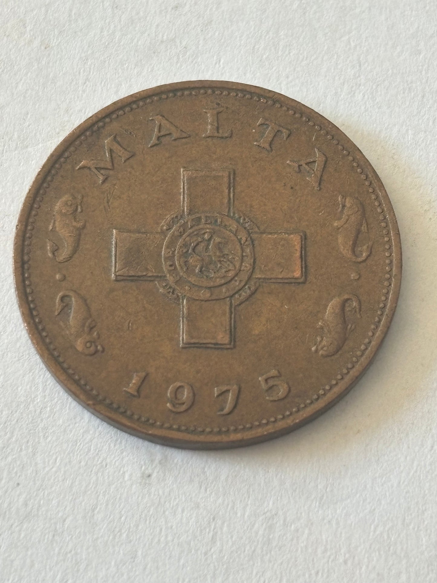 Malta 1 cent coin - 1975