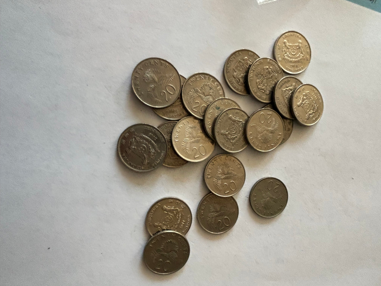 Singapore 20c Coins - Bag of 20