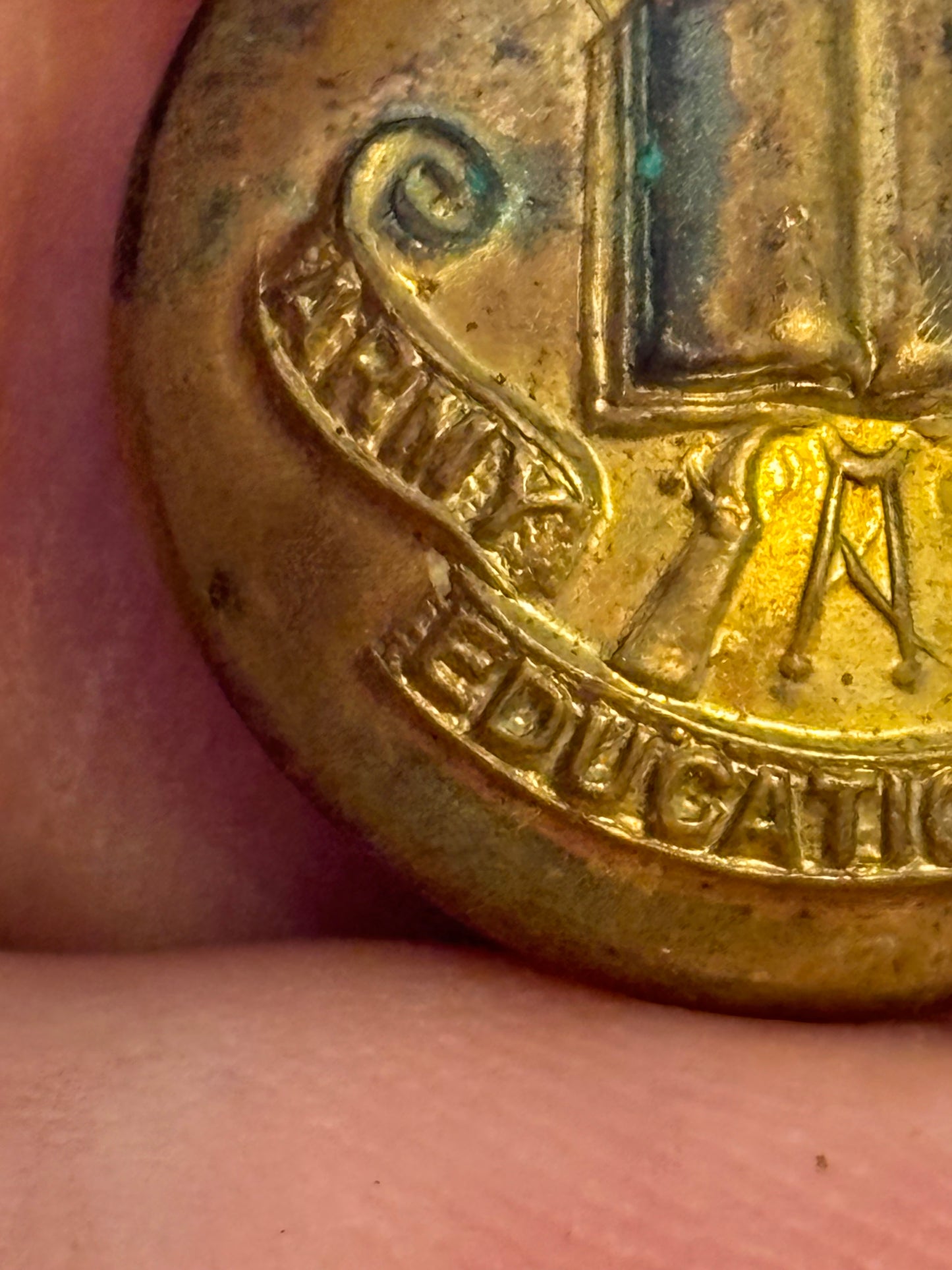 British Army Educational Corps - Brass Dress Button