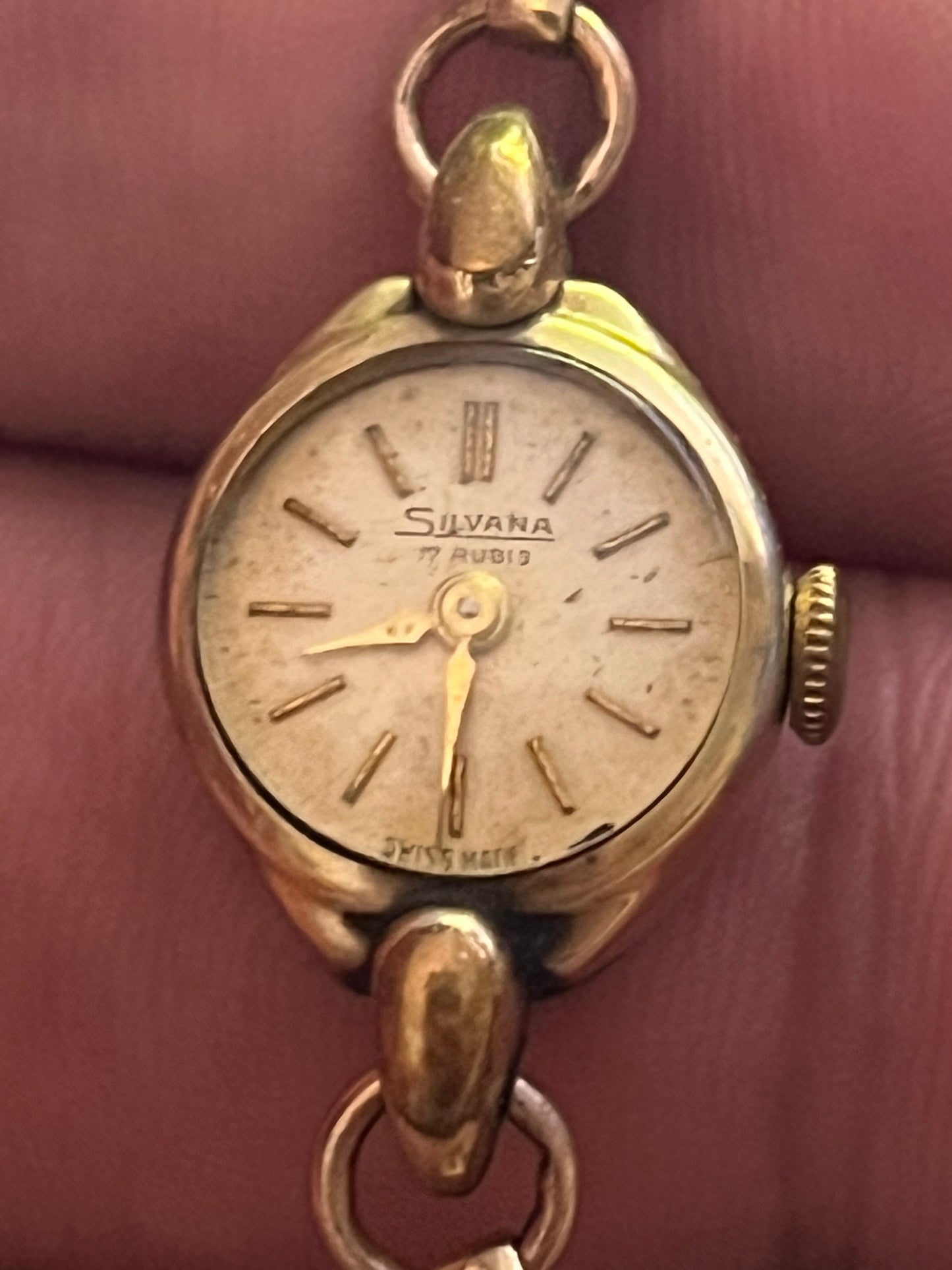 Silvana small rolled gold ladies manual vintage watch - Untested