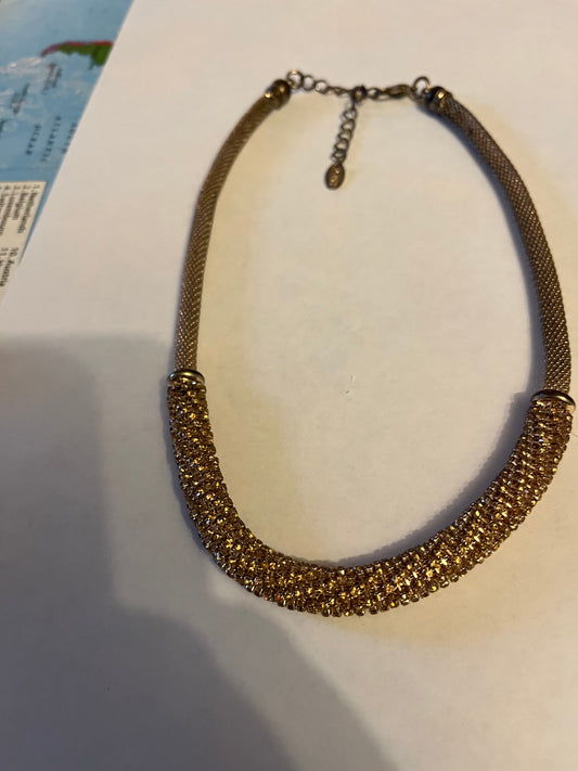 NEXT - Gold thick sparkle rope necklace