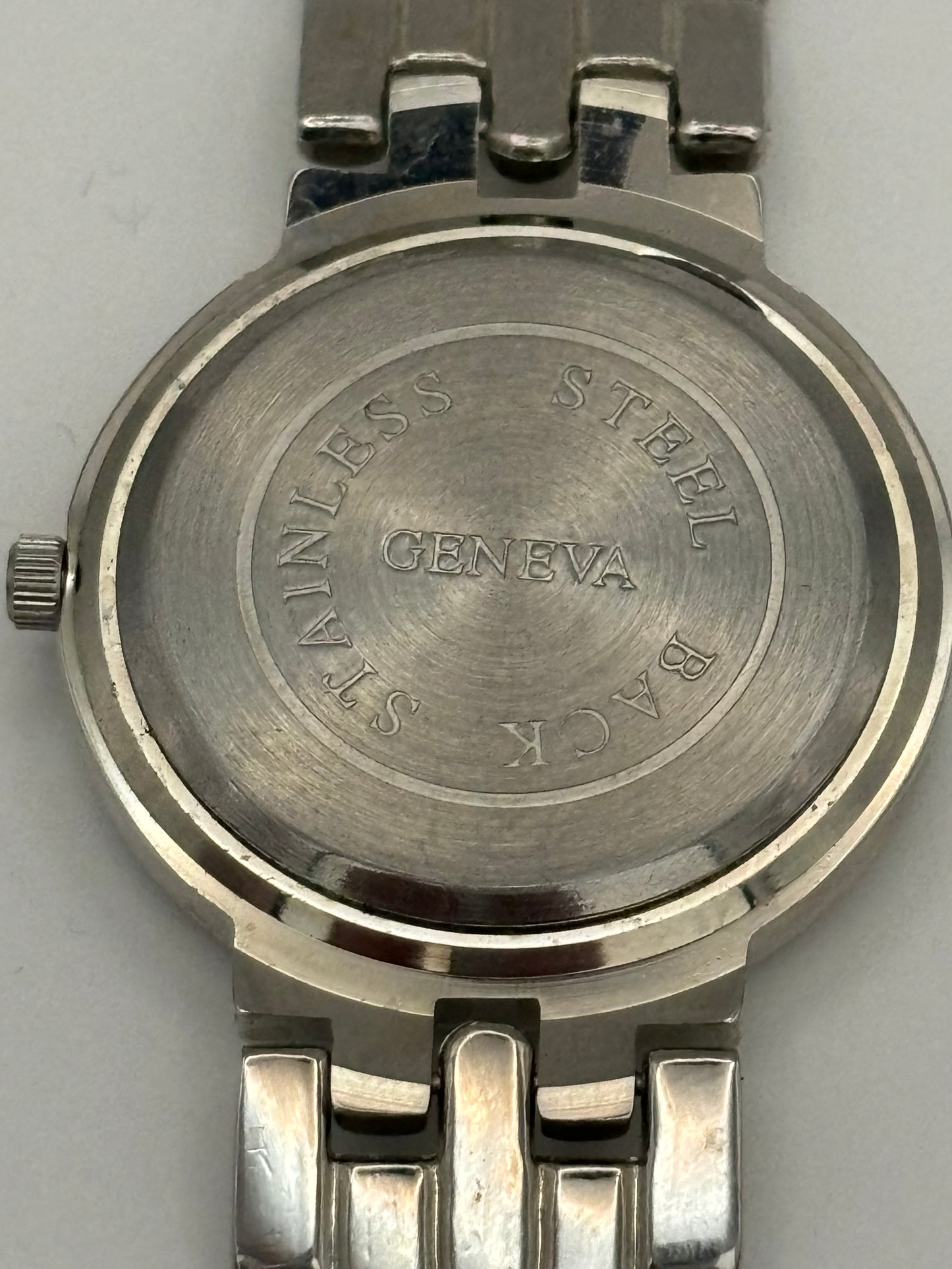 Geneva Silver Metal Wristwatch - Untested