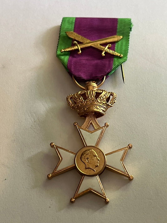 King Leopold Belgian Veterans Cross Medal