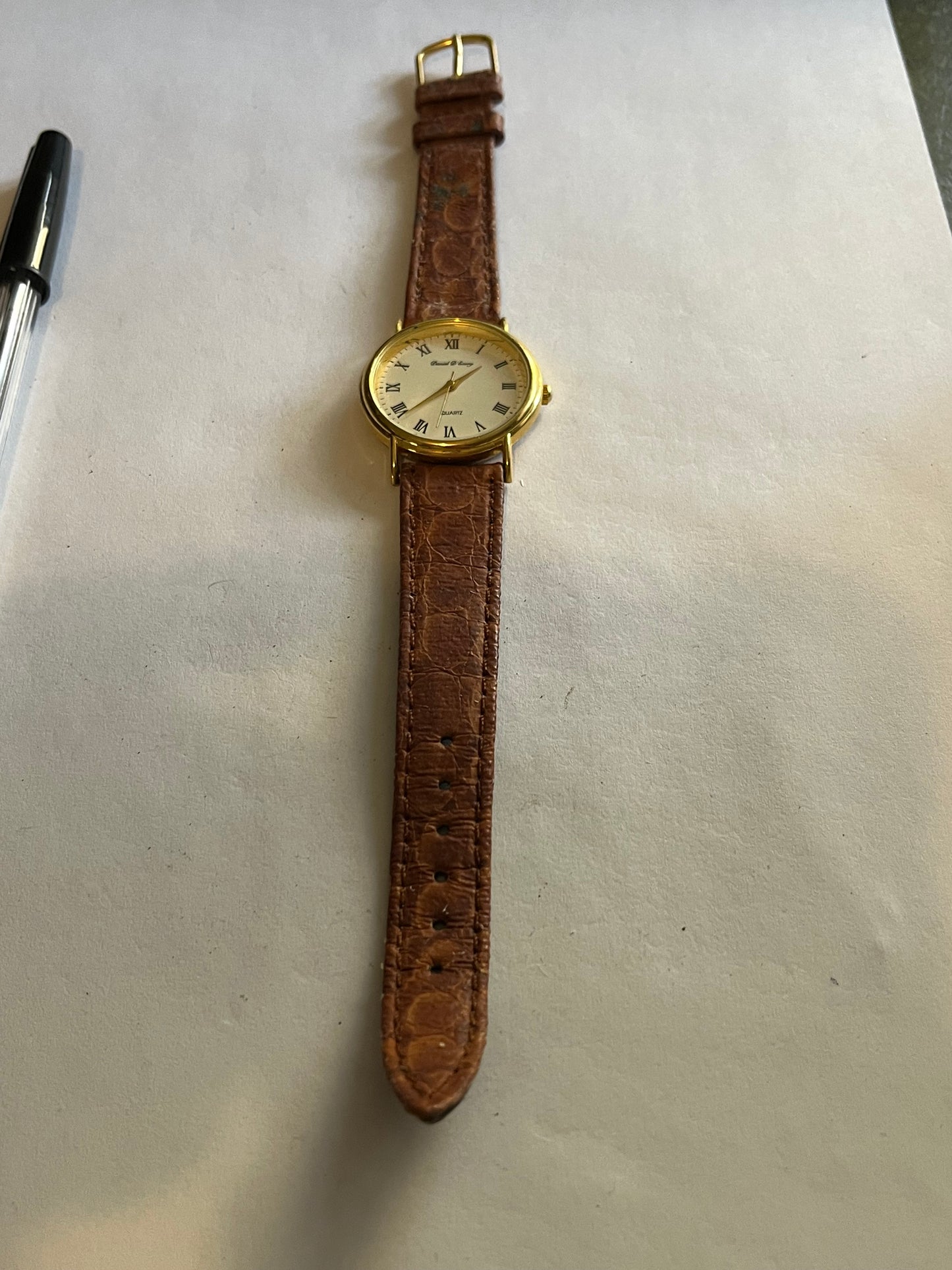 Daniel D'Ecory - Brown and gold dress watch - Untested