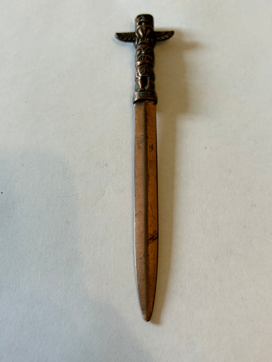 Totem Pole Decorative Copper Metal Letter Opener