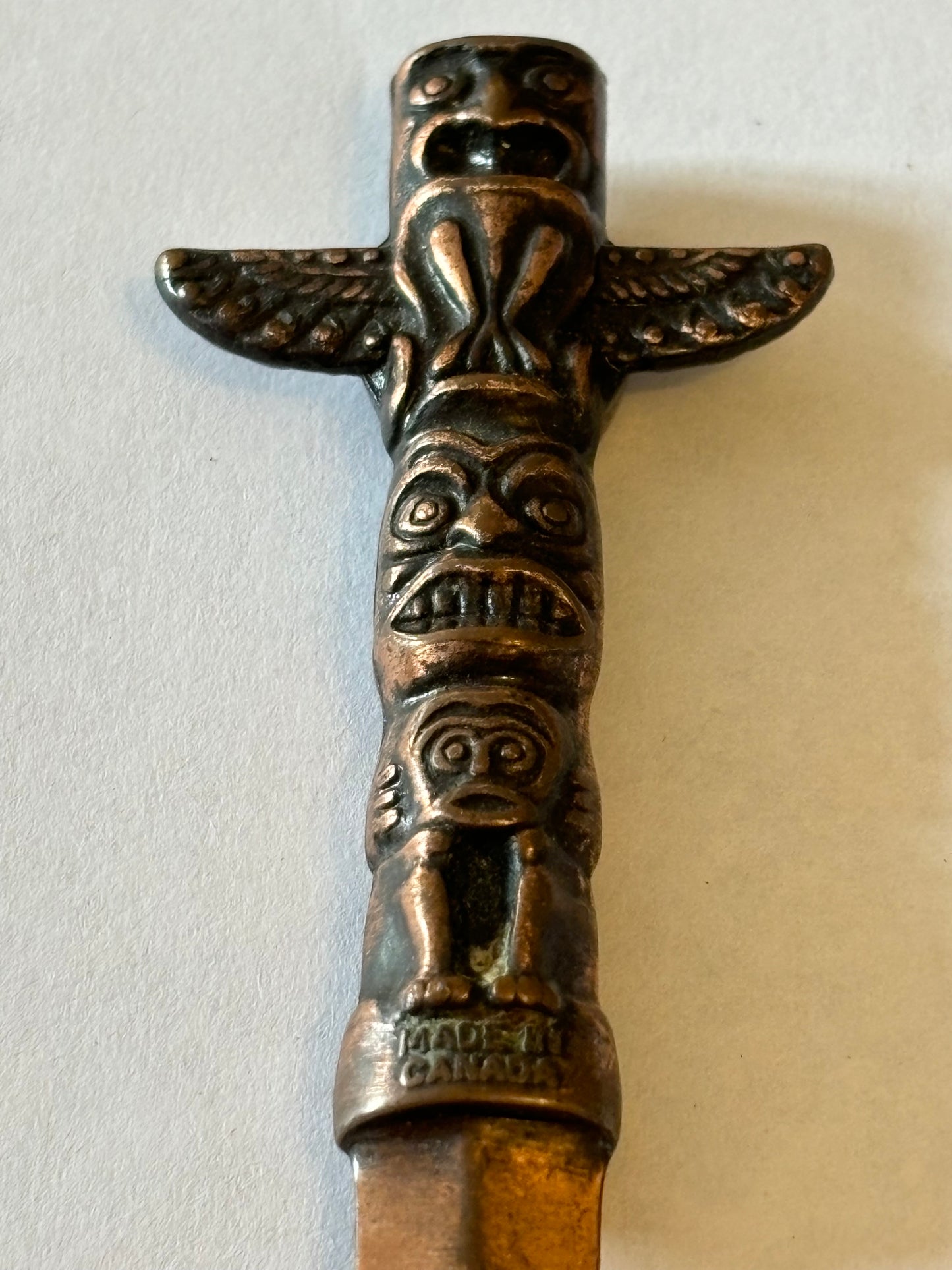 Totem Pole Decorative Copper Metal Letter Opener