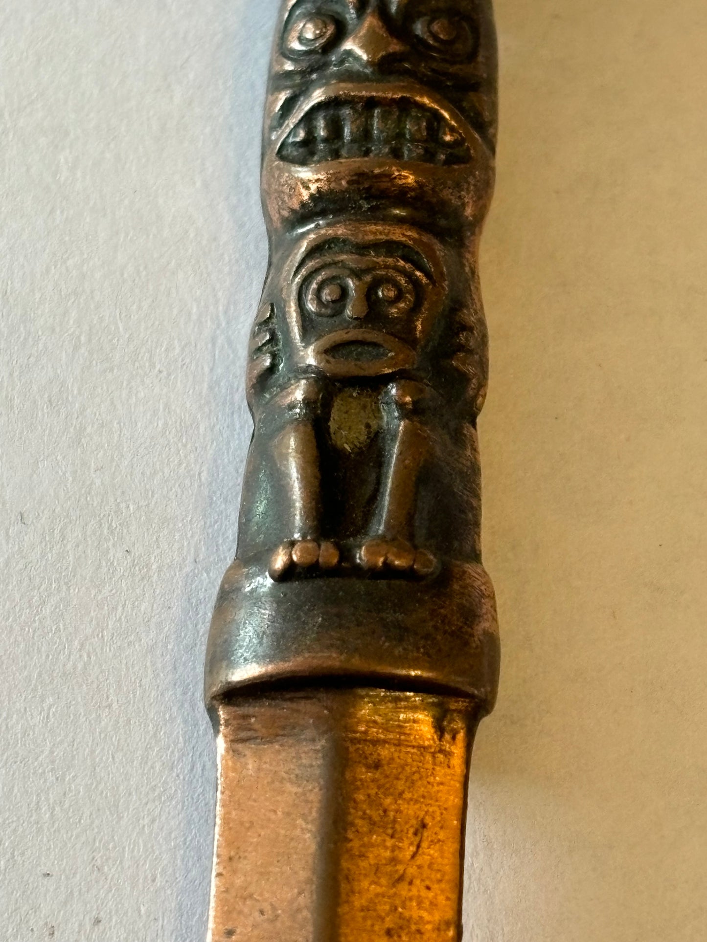 Totem Pole Decorative Copper Metal Letter Opener