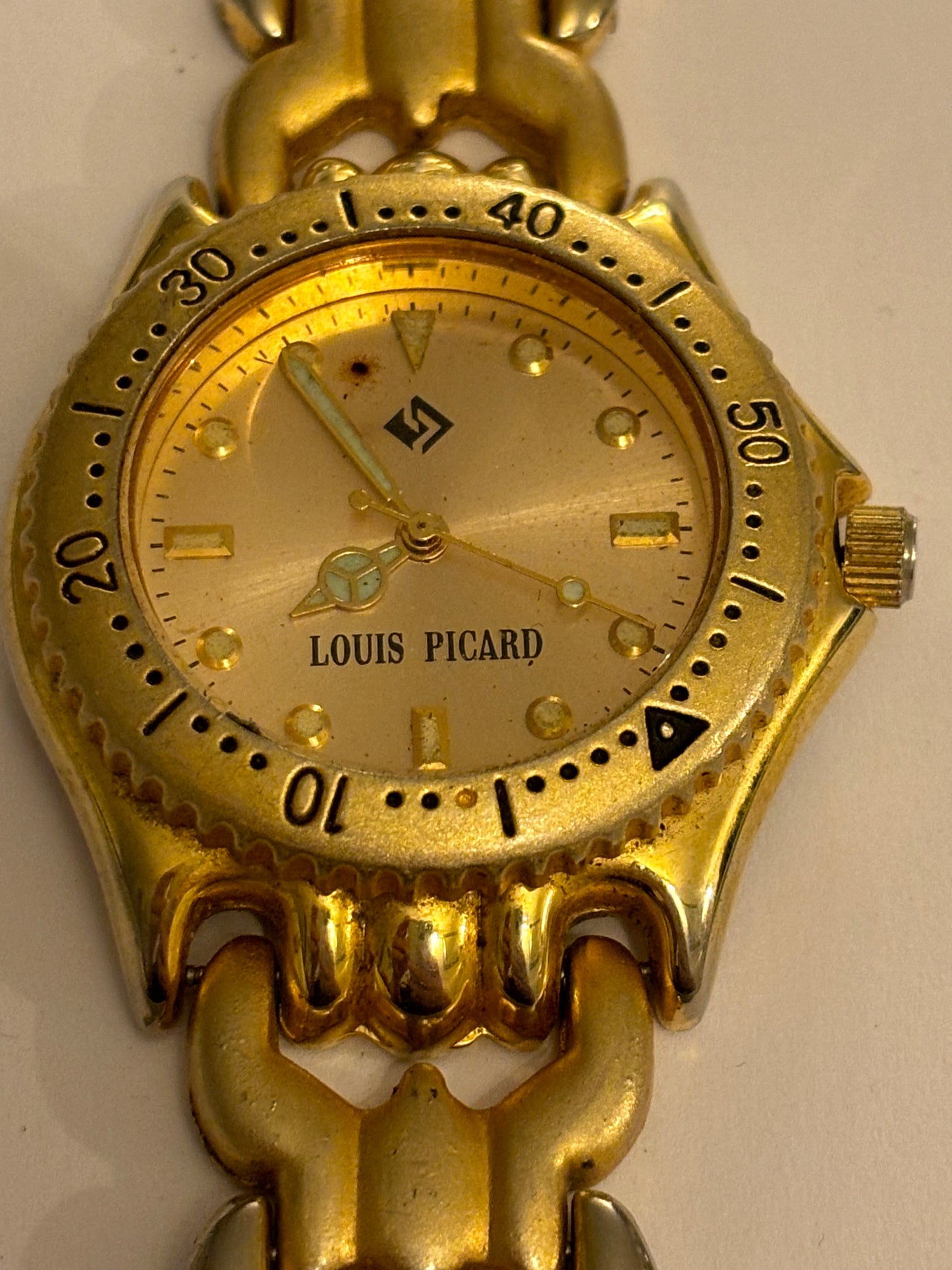 Louis Picard - Chunky gold gents wristwatch - Untested