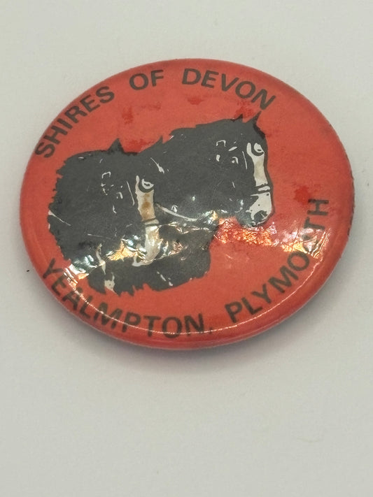 Shires of Devon - Yealmpton, Plymouth Tin Badge