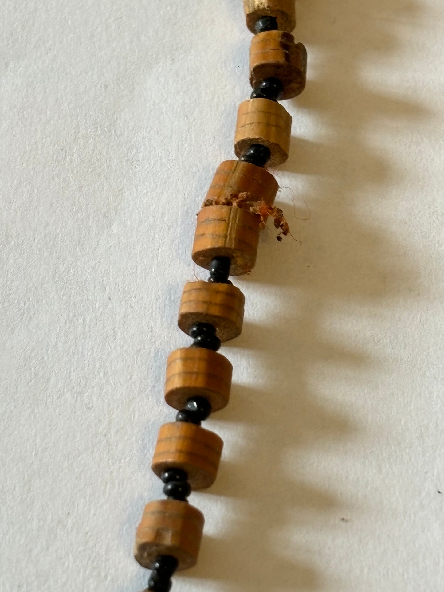 Wooden Bead Necklace with African Safari Animal Pendants