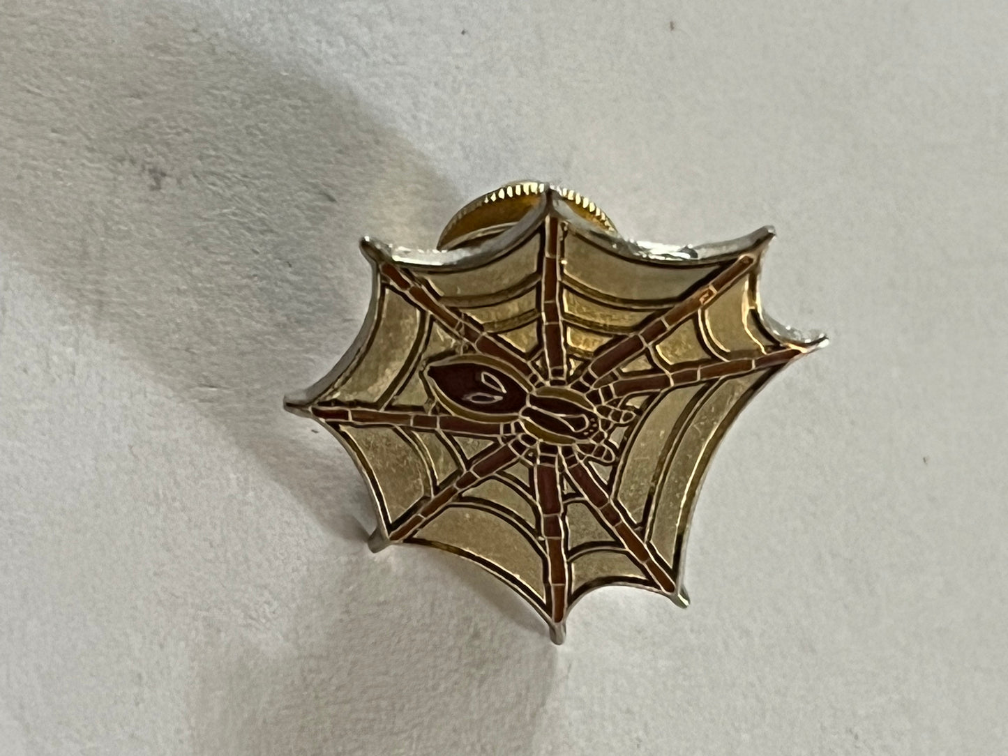 Spiders Web small metal badge