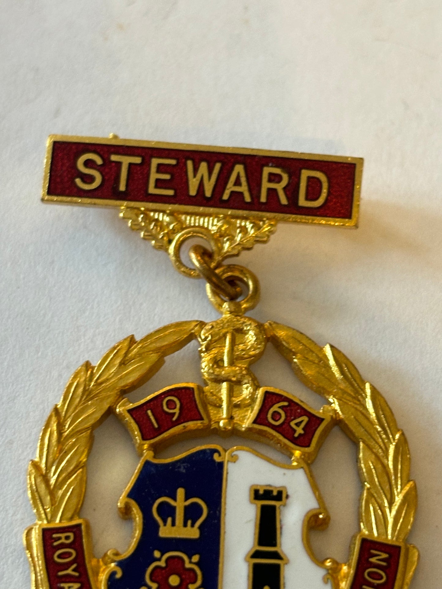 Boxed Masonic Stewards Medal - Gaunt London - 1964