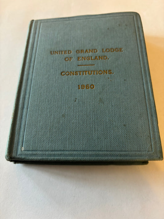 United Grand Lodge of England - Constitutions 1960 Book