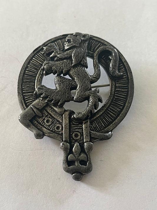 Gaelic Themes heavy scottish dark metal brooch