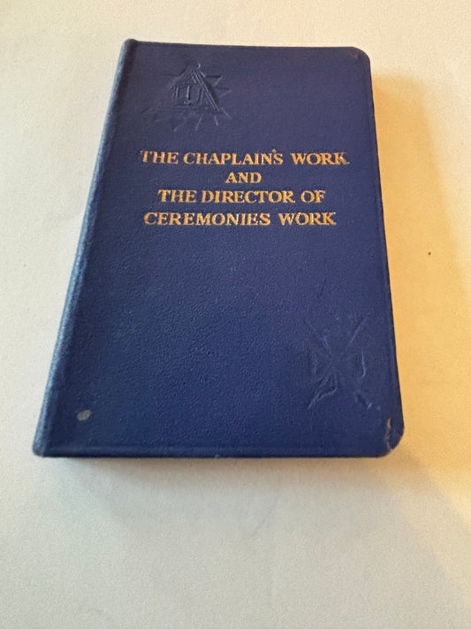 Antique Masonic Book - The Chaplains Work