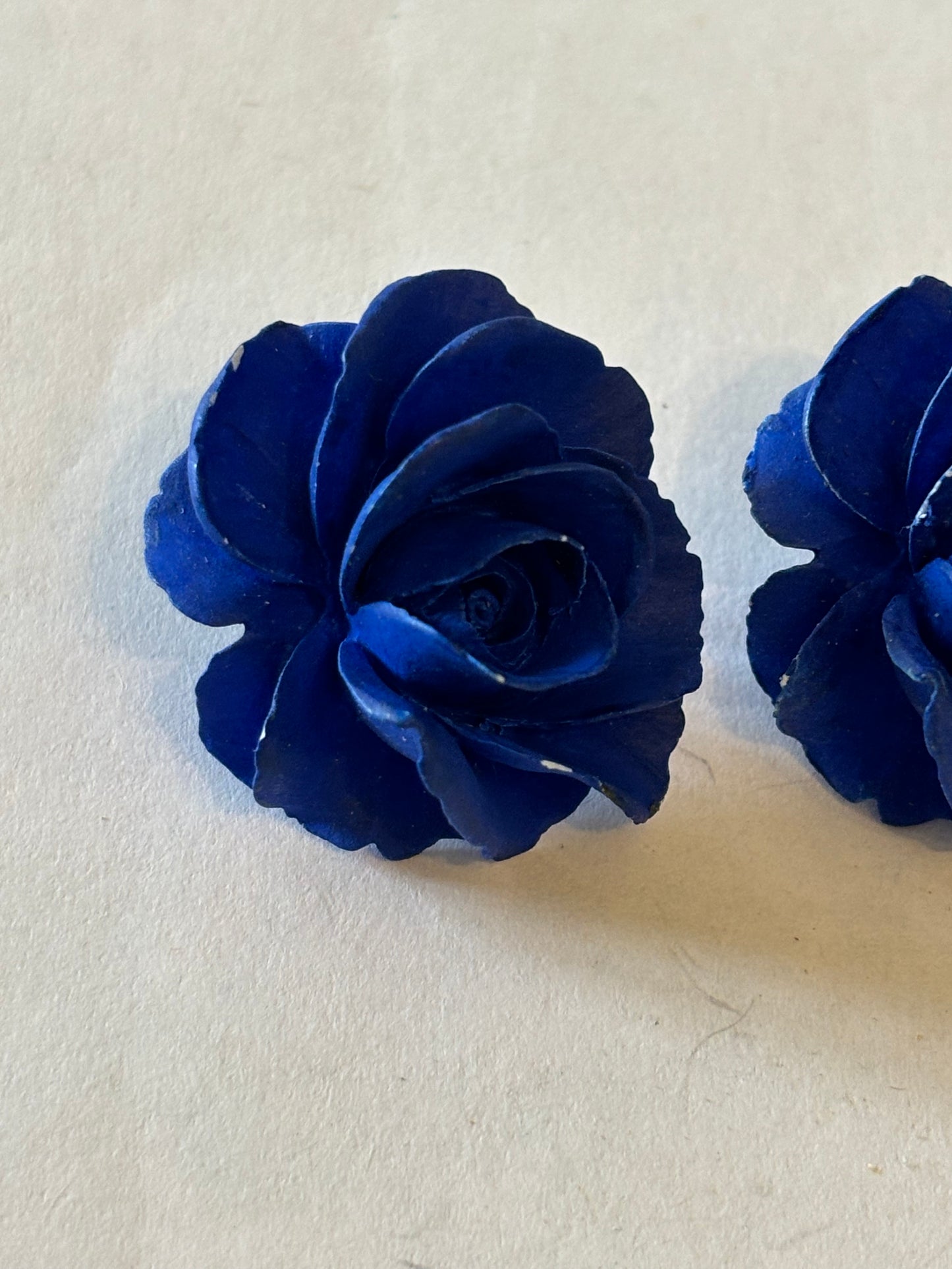 Royal Blue Flower Earrings