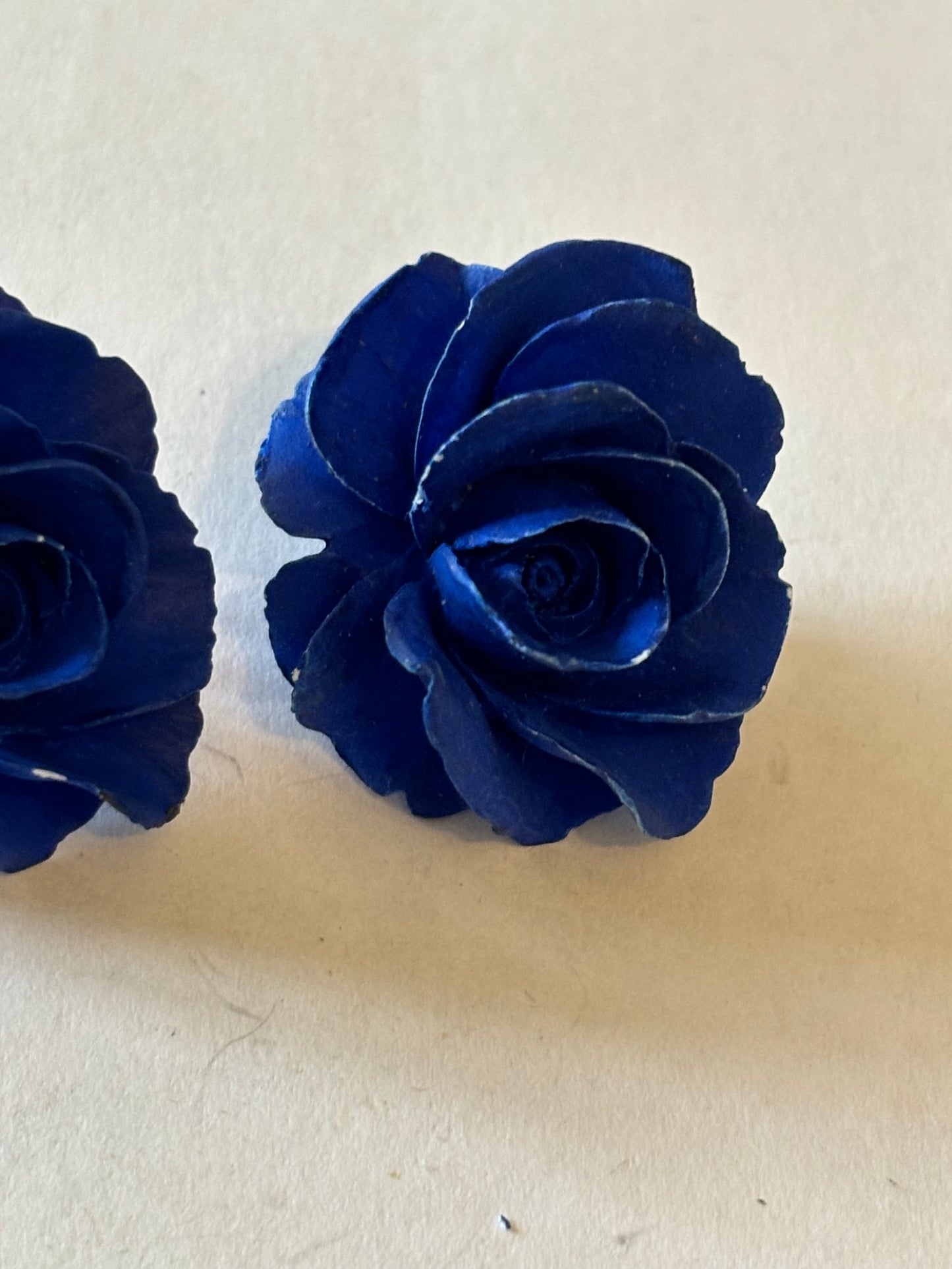 Royal Blue Flower Earrings