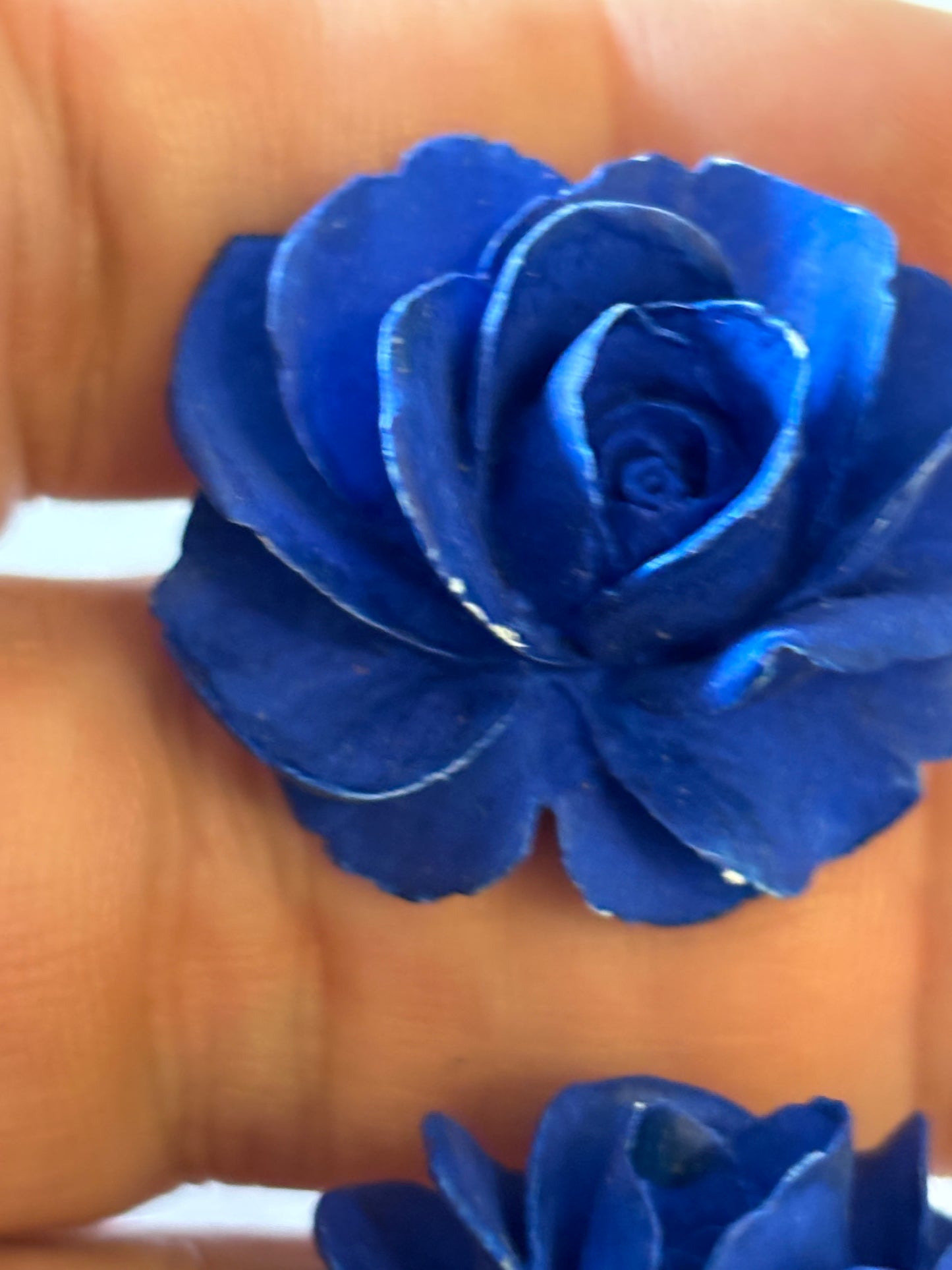 Royal Blue Flower Earrings