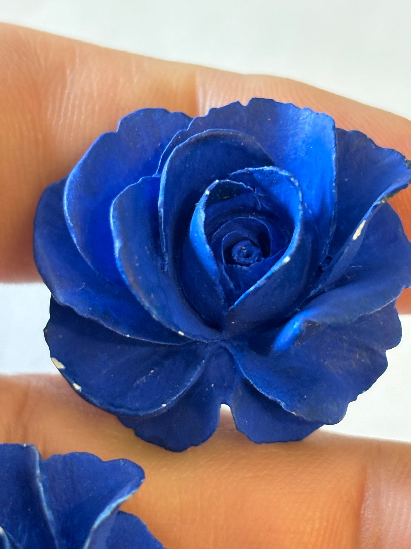 Royal Blue Flower Earrings