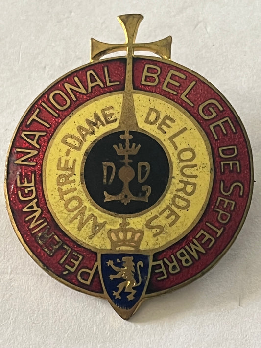 Belgium - National Pilgrimage Notre Dame to Lourdes - Brooch