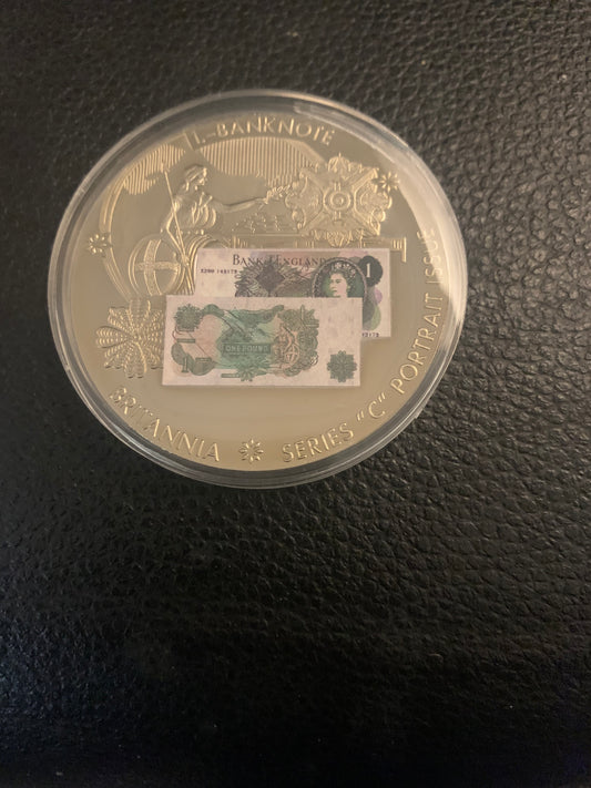 British Banknotes Commemorative Coin - £1 Note