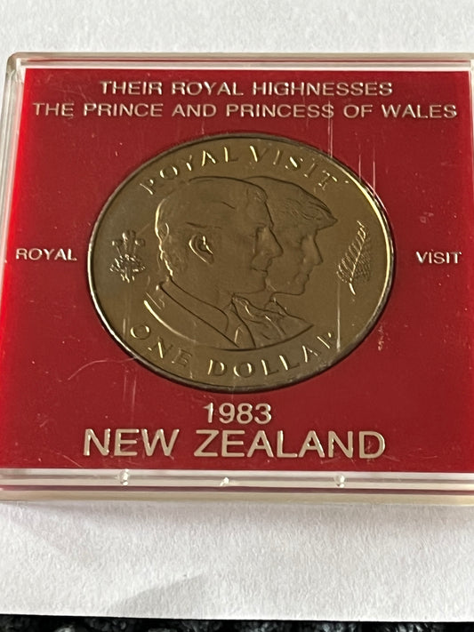 New Zealand Royal Visit Commemorative $1 1983