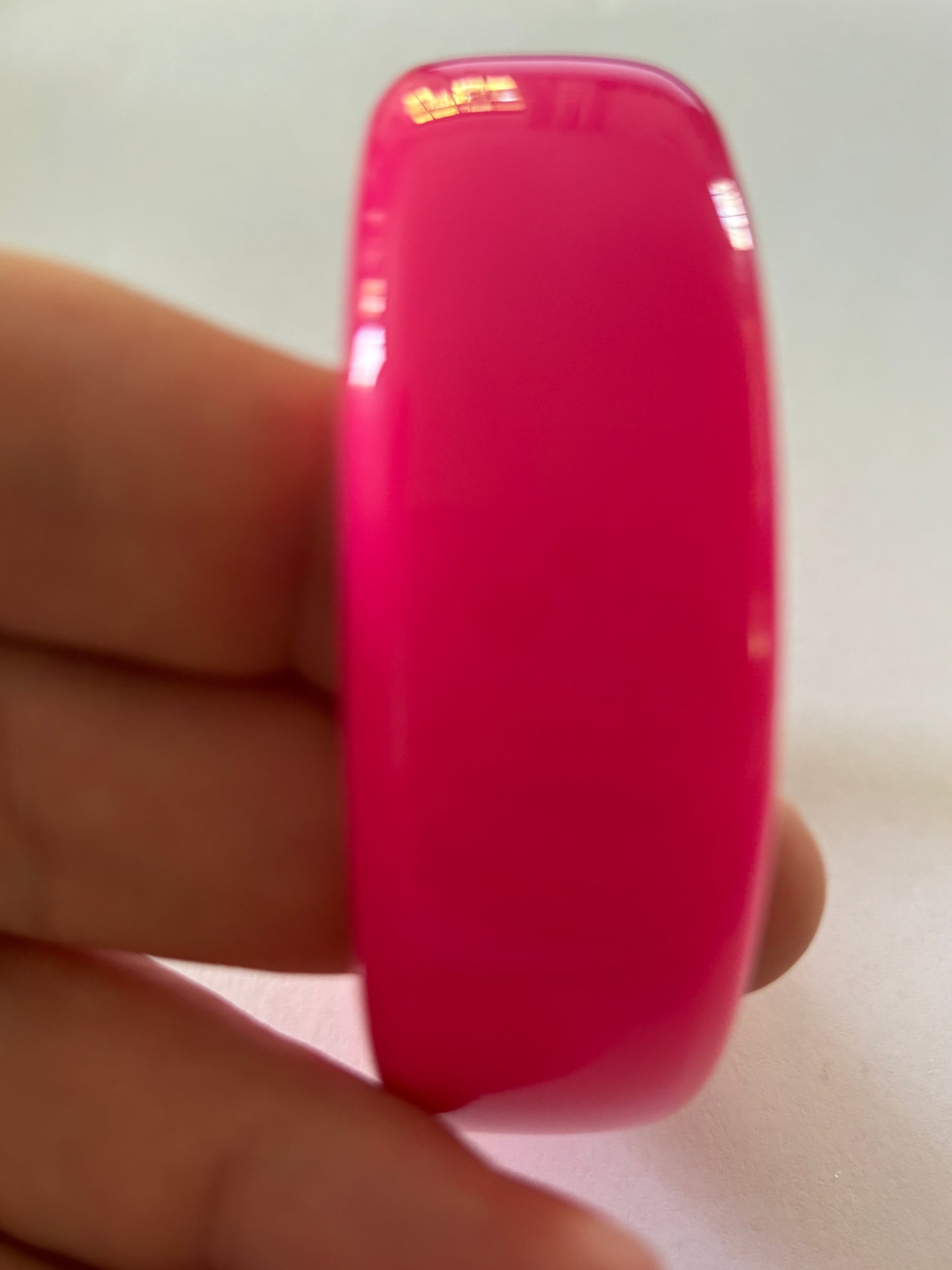 Vivid pink bright thick bangle