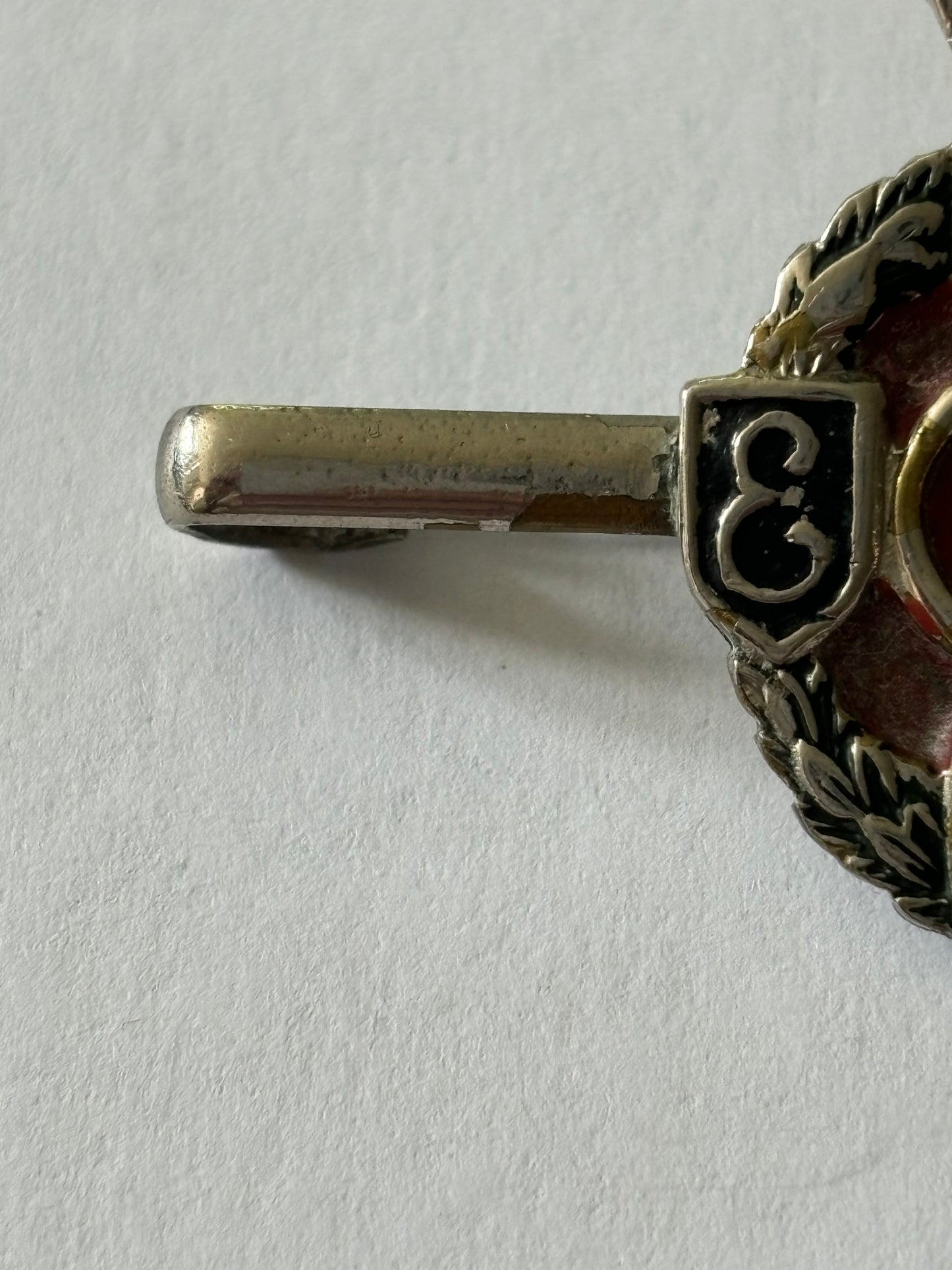 REME Silver & Enamel Sweetheart Brooch