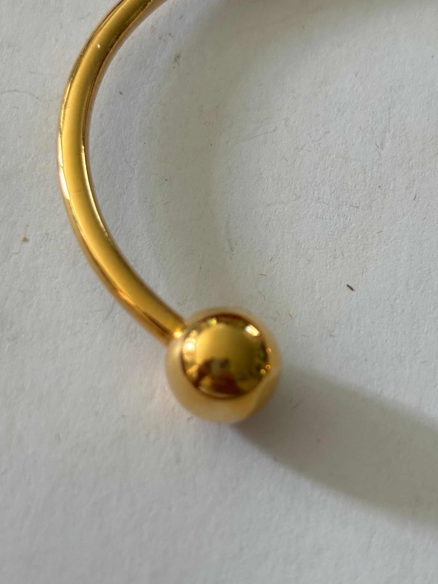 Chinese gold Apolla Rheumatism ball end bangle - 24K